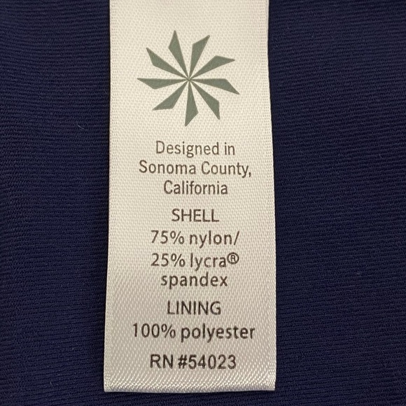 Athleta Kata Swim Short In Navy Blue Drawstring size Medium - Picture 4 of 4